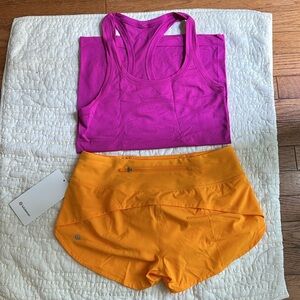 *NWT* Lululemon Speed Up Shorts *Clementine*